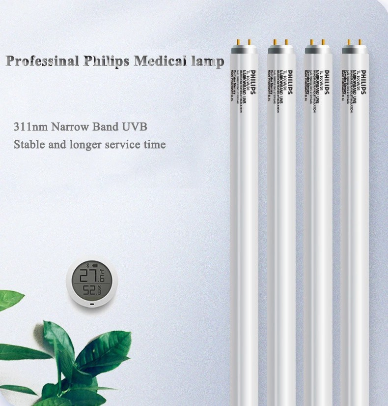 Medical Equipment UVB Light Therapy Lamps 311nm Narrowband UVB Lamp UVB Phototherapy 311nm UV Lamp for Psoriasis Vitiligo