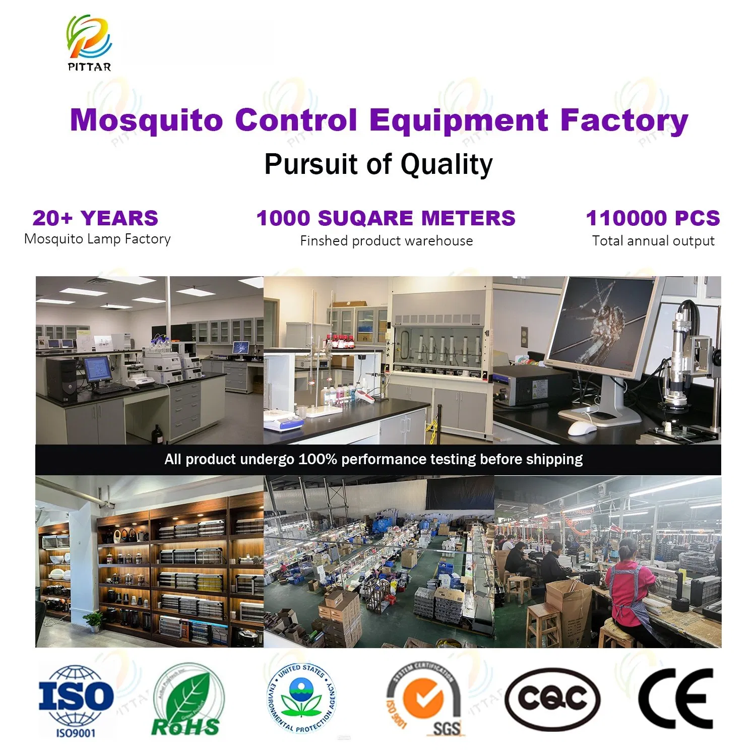 Indoor High Quality LED UV Fly Insect Mosquito Trap Killer Lamp with Electric Repellent Silent Design