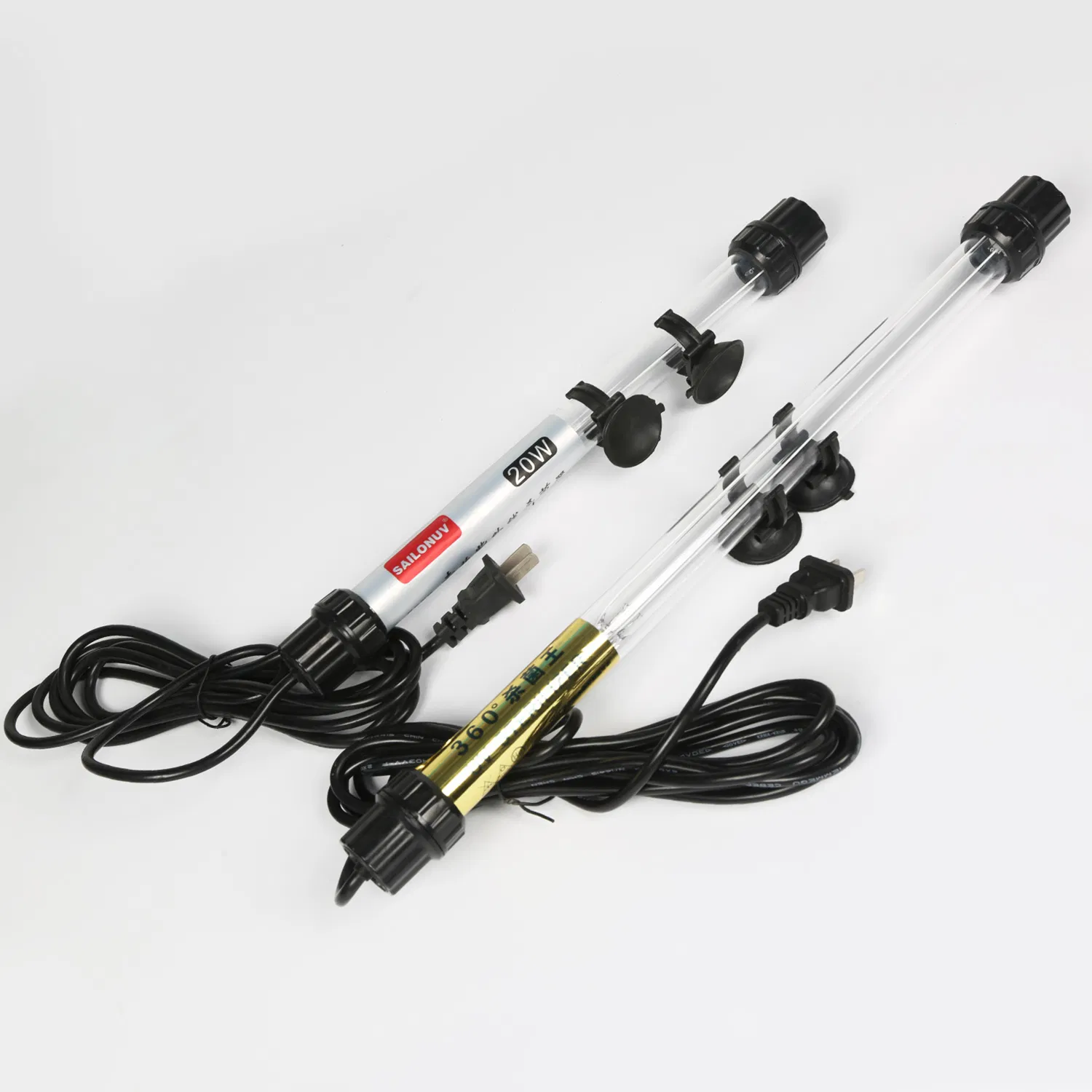UVC-10W Waterproof Aquarium Disinfection 254nm 10W Submersible UV Germicidal Lamp for Fish Pond