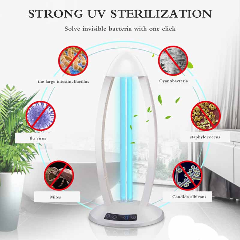 38W UV Disinfection Light Ozone UVC Ultraviolet Germicidal Sterilizer Lamp