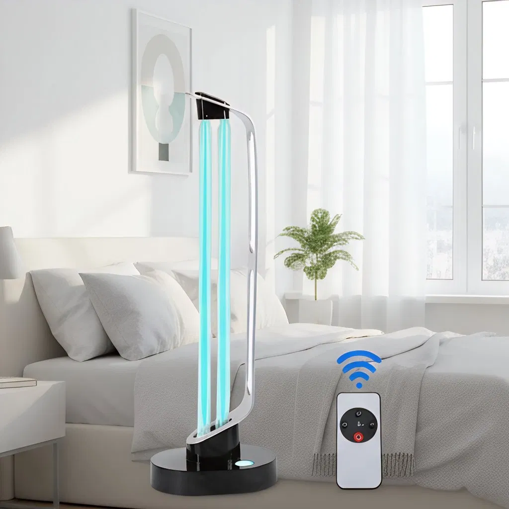 Germicidal Sterilizer UVC Blacklight Ozone Deodor Eliminator Tube Third Gear Timing Ultraviolet UV Light New 38W LED UV Lamp