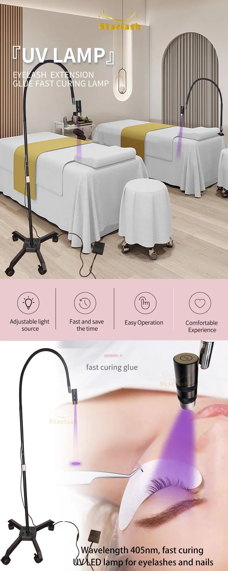 LED Eyelash Extension System Detail 2