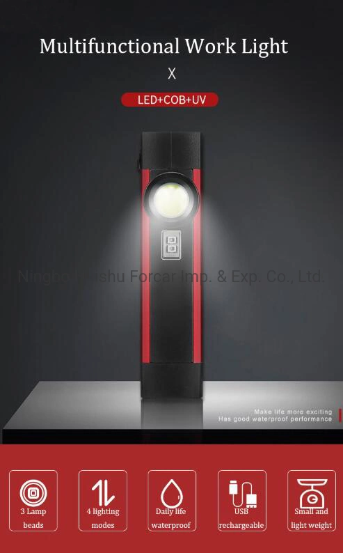 Outdoor Car Portable LED COB UV Mini Work Car Inspection Spot Lights with Micro USB Cable Emergency Maintenance LED Light Hot Emergency Work Light