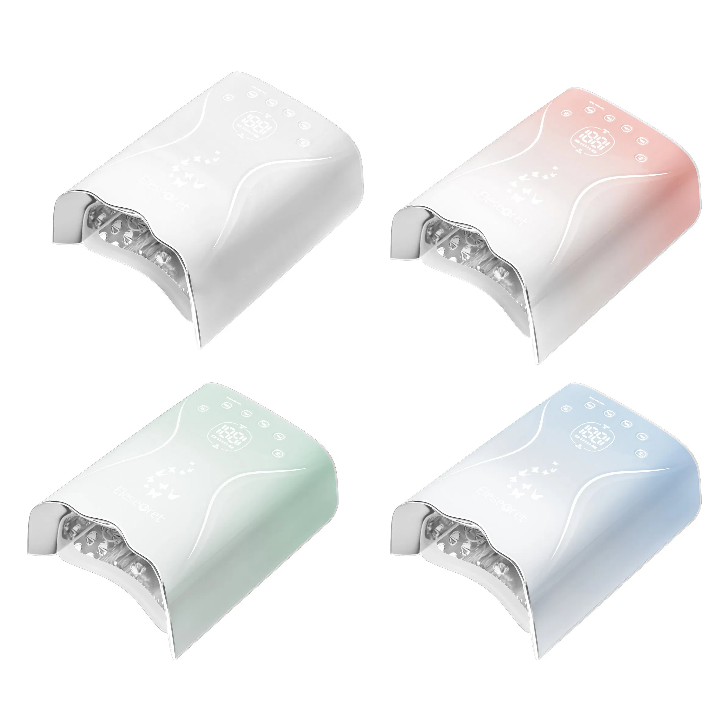 2025 New Arrival Nail Gel Polish Dryer 115W 45PCS Beads Rechargeable UV LED Nail Lamp