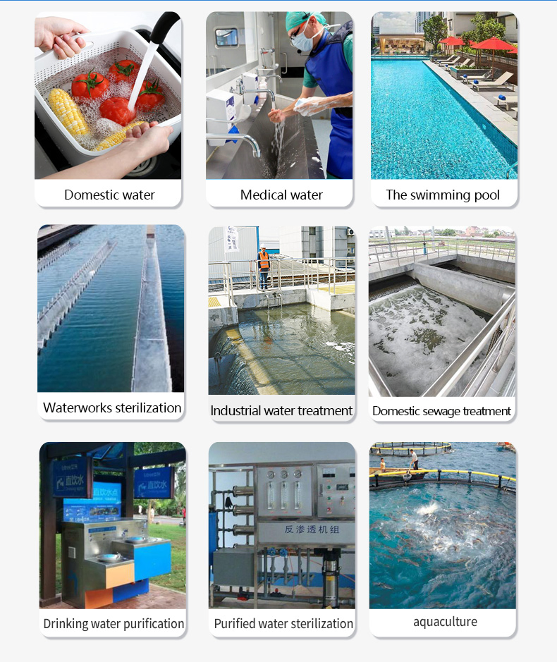 1m Length Semi-Submersible 100W UV Sterilization Lamp for Water Purification