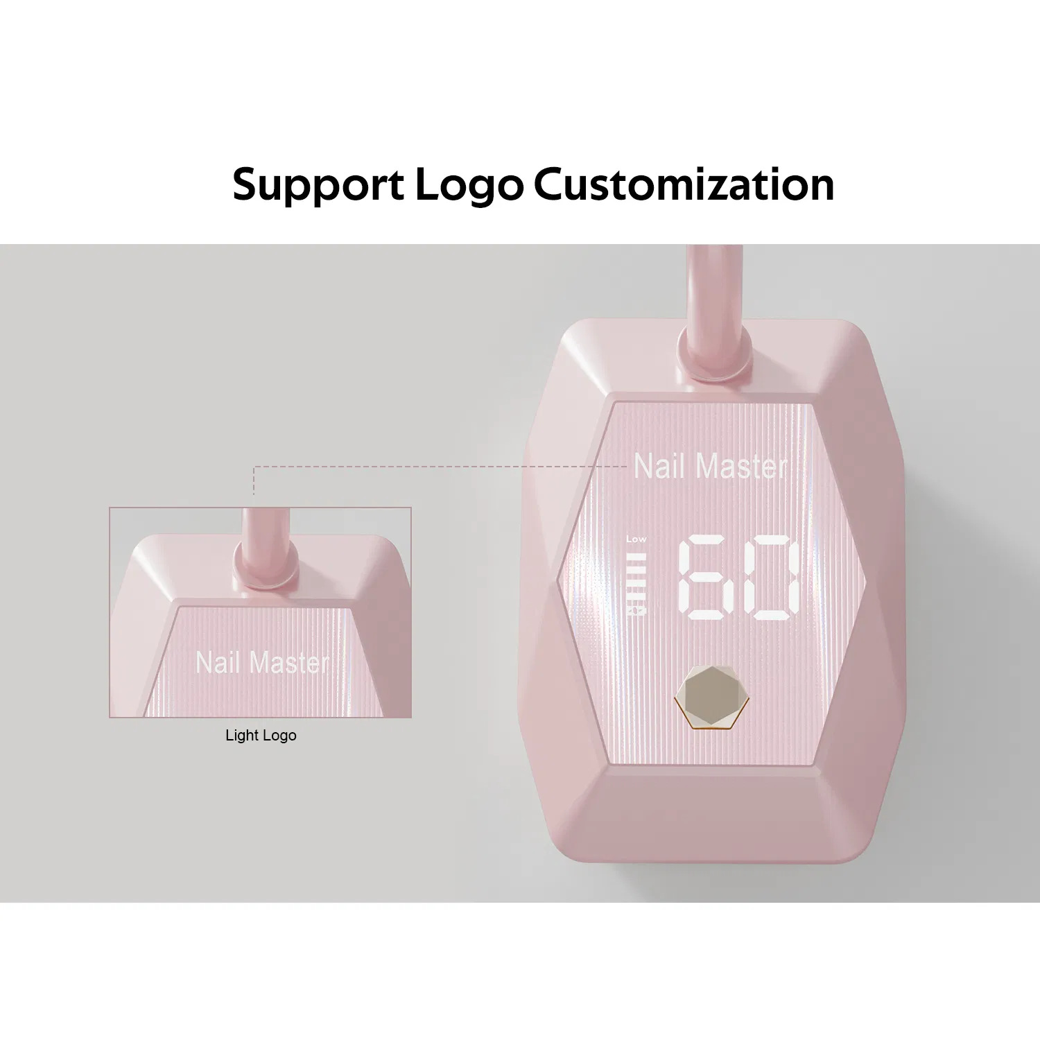 New Arrival Customize Nail Dryer Rechargeable LED Table Nail Light 18W Auto Sensor Fast Curing Goosenecks UV Nail Lamp