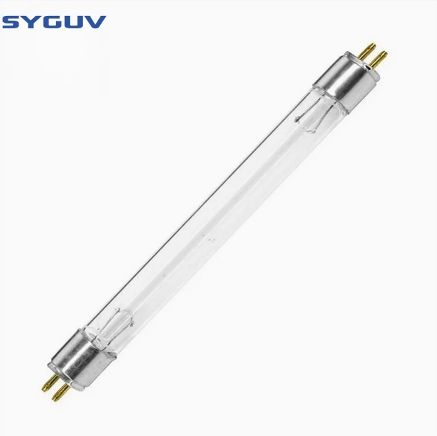 Industrial UV Sterilization Lamp with High-Output T8 10W 15W 20W 100W UVC Bulbs for Wastewater Treatment Plants, Equipped with Quartz Sleeve