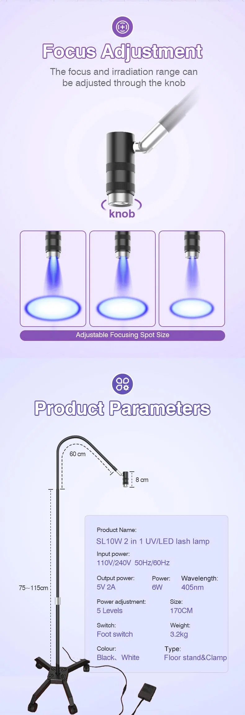 LED Eyelash Extension System Detail 4