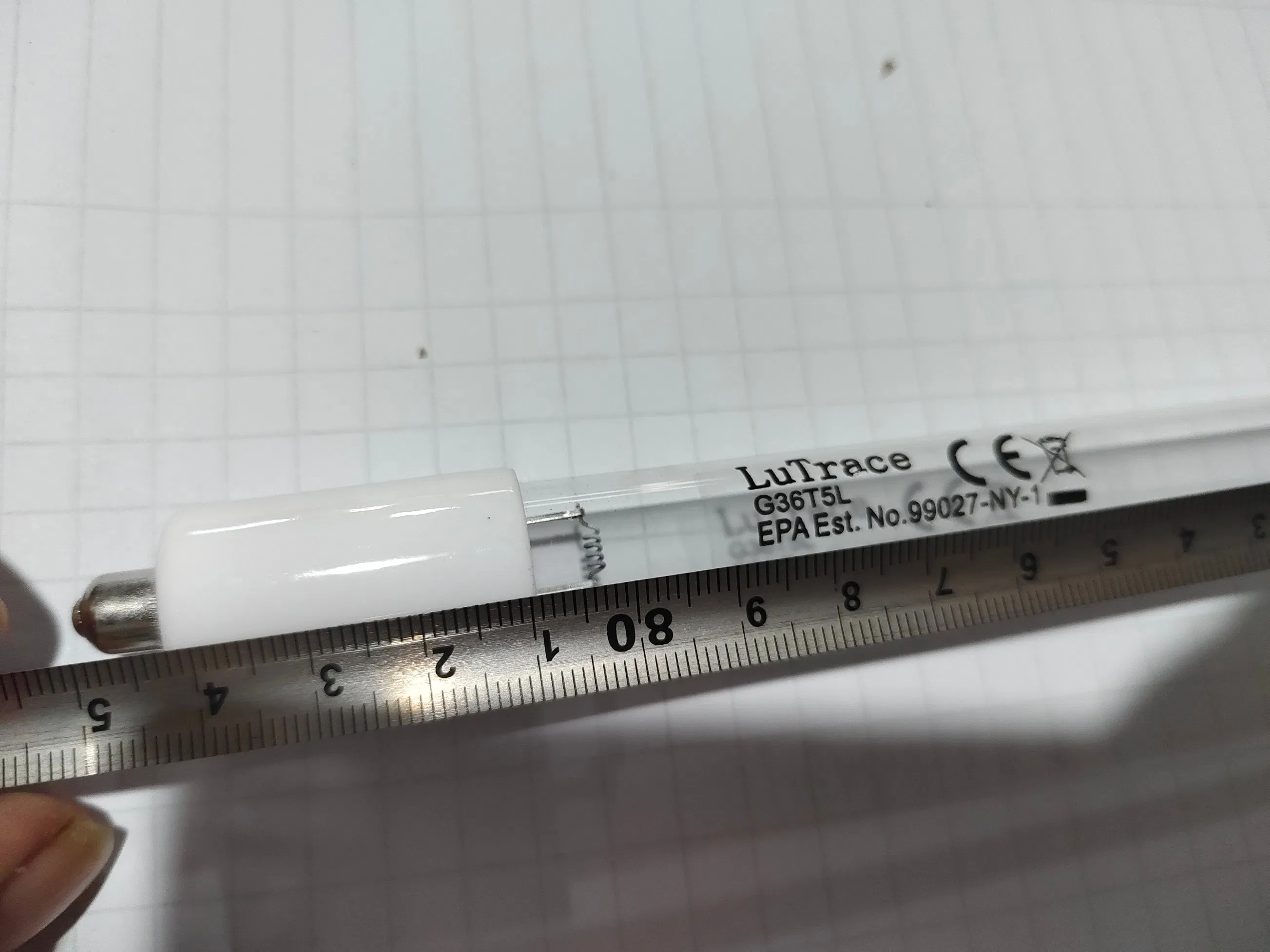 Sailon G36t5l 40W Quick Start Quartz Glass Tube Single Pin Ultraviolet Germicidal Sterilizing UV Lamp 254nm for Air and Water Sterilization