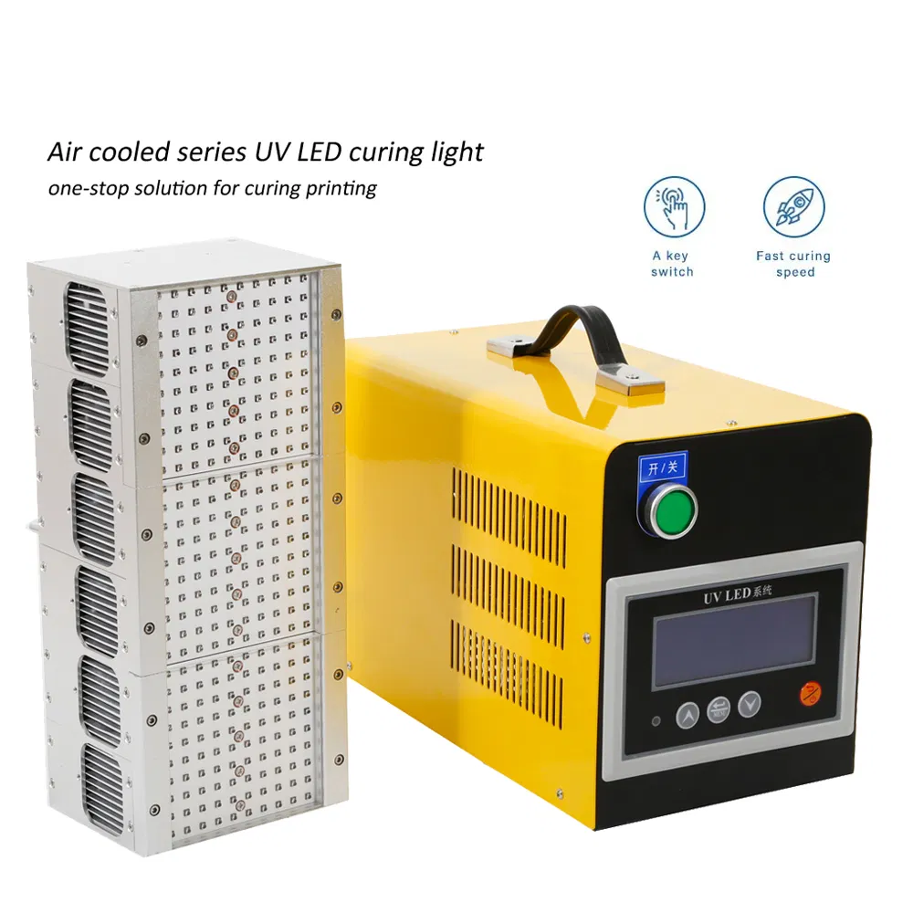 1200W Air-Cooled 365/385/395/405nm Ultraviolet Band Portable UV LED Curing Lamp for UV Glue Curing Machine