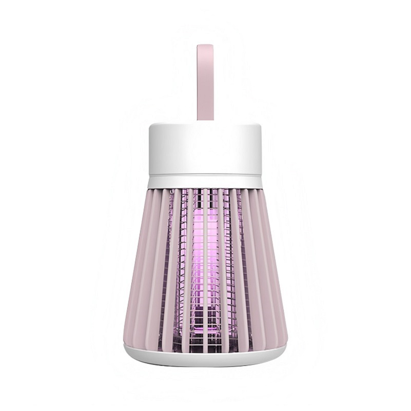 Portable Rechargeable Electric Shock Mosquito Killing Lamp with UV LED Light