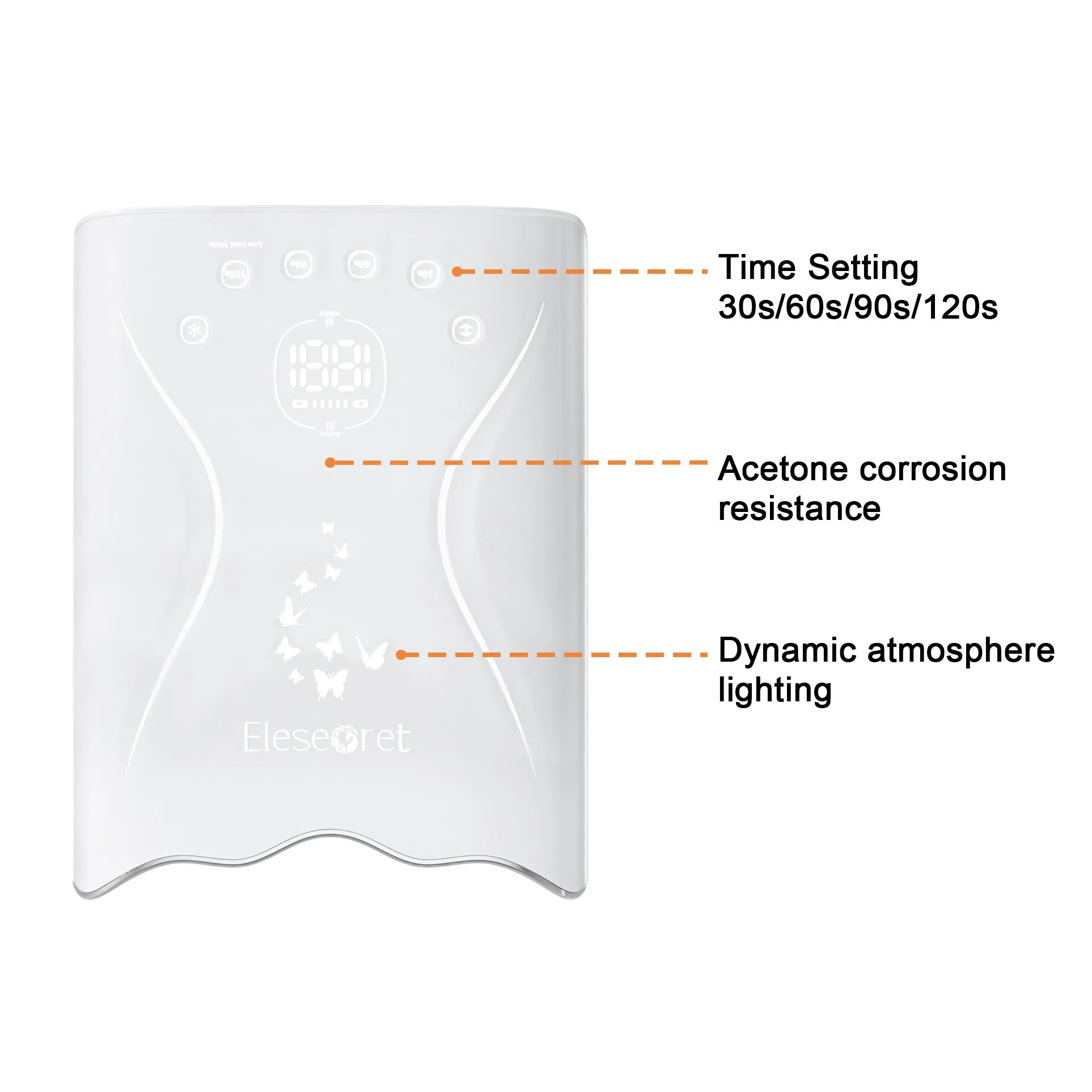 2025 New Arrival Nail Gel Polish Dryer 115W 45PCS Beads Rechargeable UV LED Nail Lamp