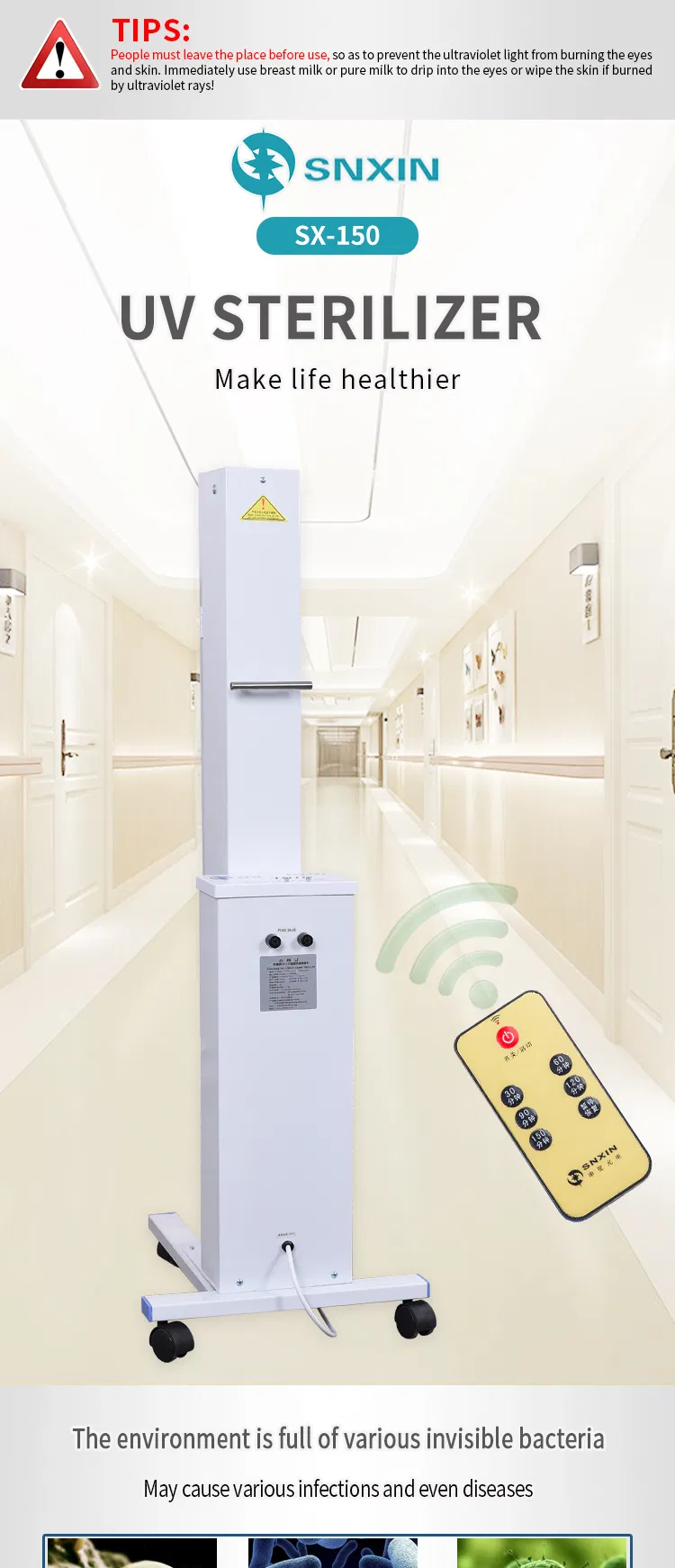 UV Sterilizing Lamp Detail 1