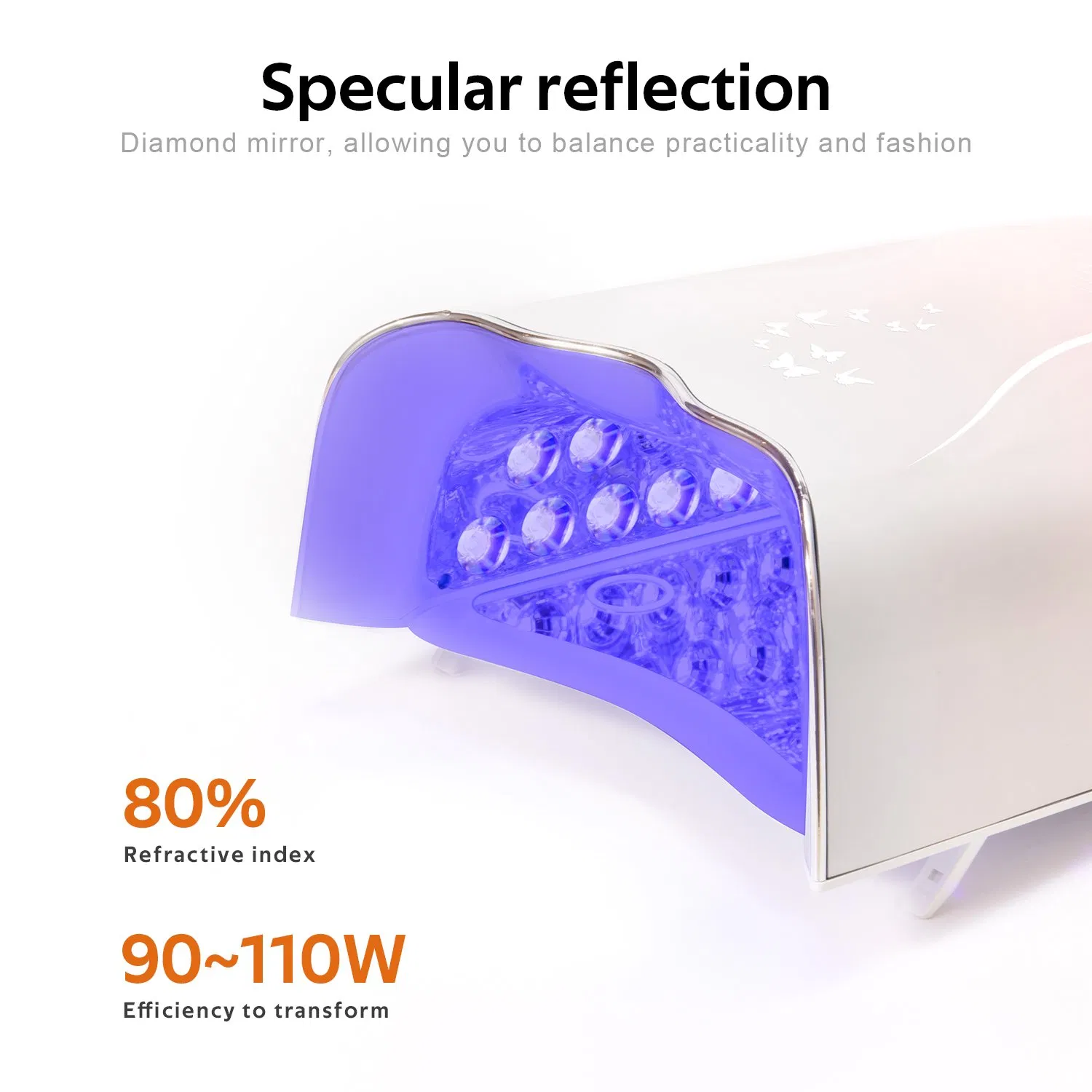 Cordless Rechargeable UV Gel Nail Lamp for Professional Use