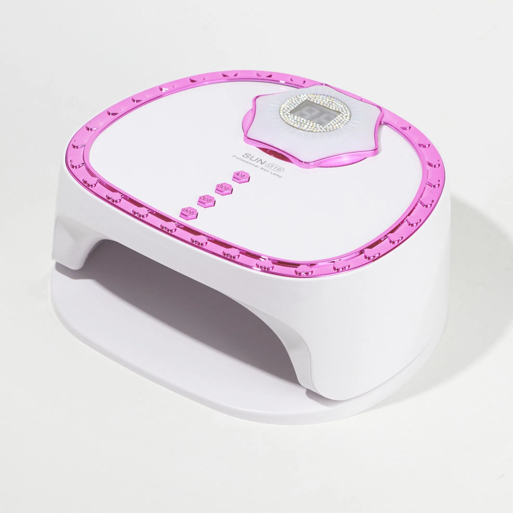 2025 New Design RGB Shining UV LED Nail Lamp with White Diamond