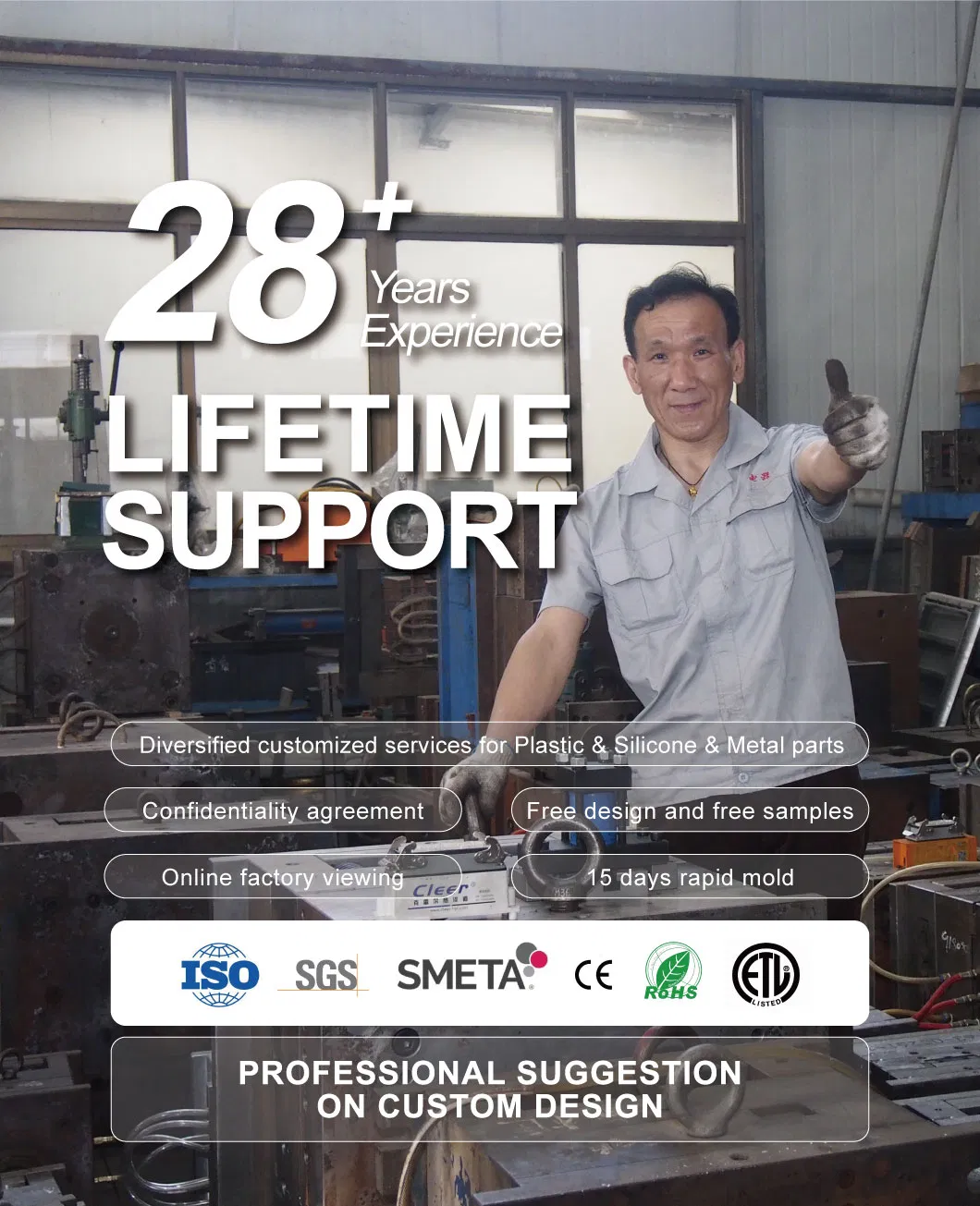 Durable ABS Lamp Back Cover