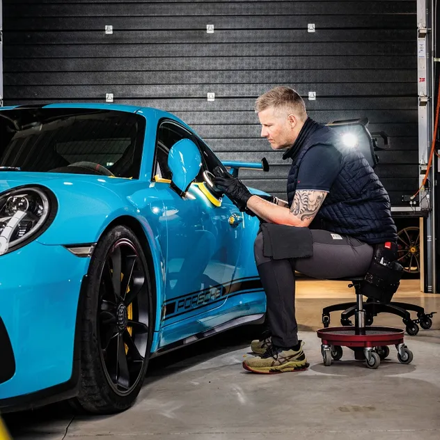 Polishing Machine Paint Scratch Light