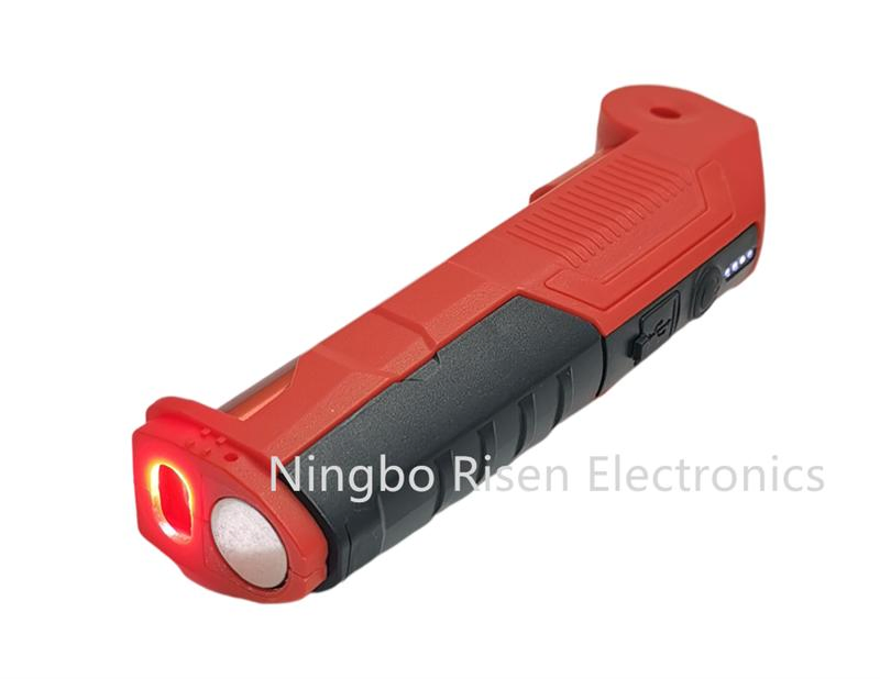 COB LED Car Trouble Inspection Light - Portable Mini Flexible USB Rechargeable Work Light with UV Light