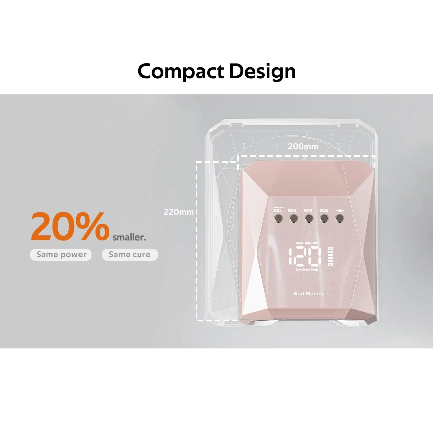 Customize Nail Equipment 4 Timers 120W Nail Dryer Rechargeable 45 Bulbs Professional Automatic Sensor Curing UV LED Nail Lamp