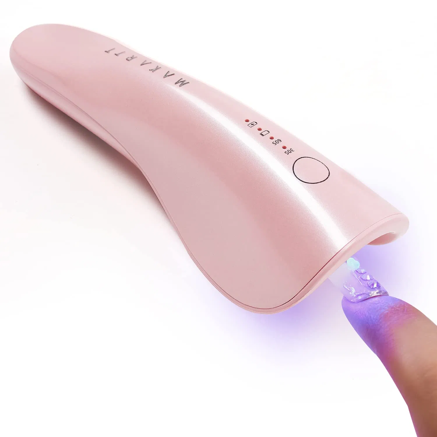 Portable Mini UV LED Rechargeable Nail Lamp with 2 Timers, Suitable for Nail Rhinestone Glue, Gel, Charms, and Polish, for Nail Art Manicure