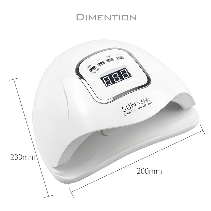 UV LED Dryer Machine Nail Lamp 80W for Gel Curing Care