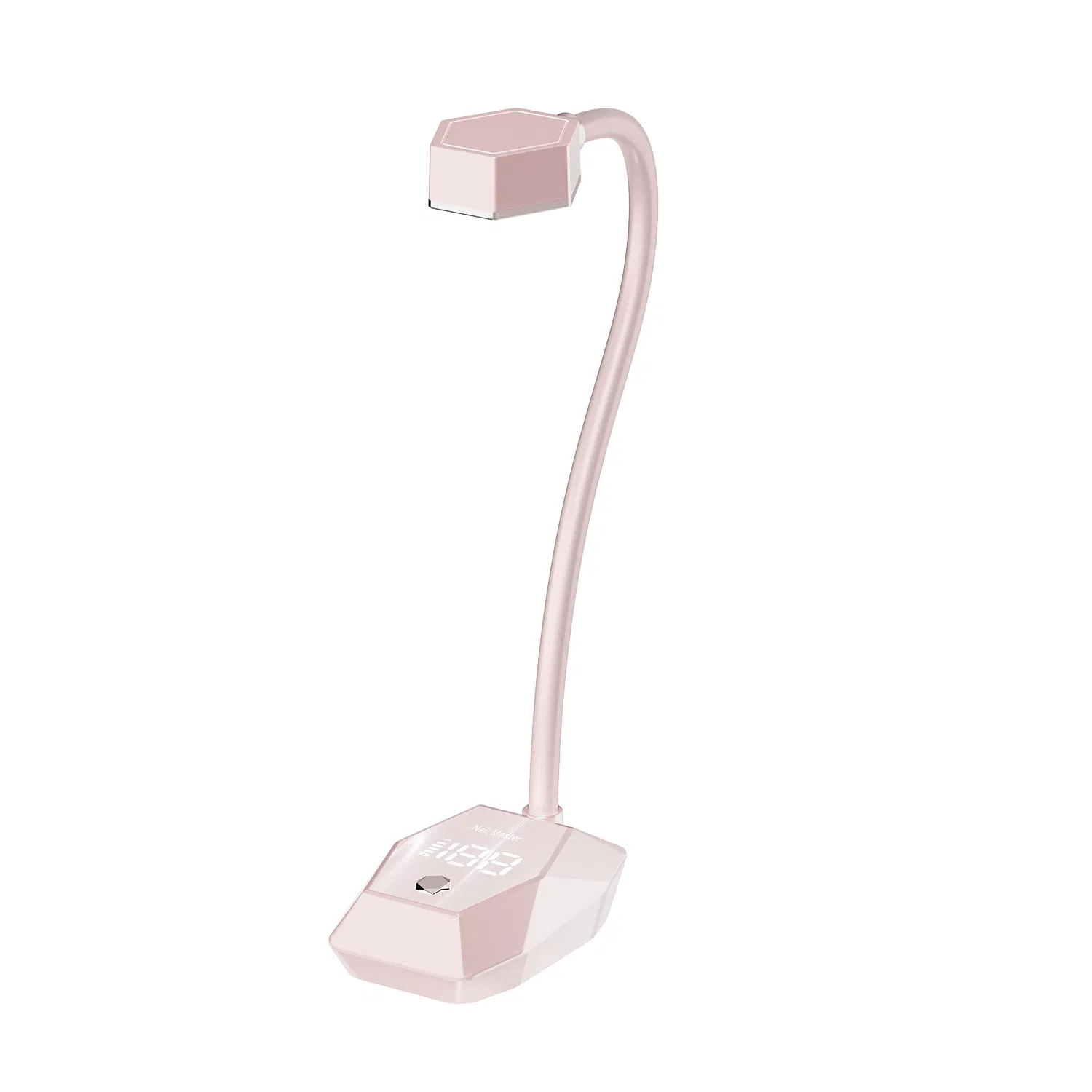 Pink Gooseneck Nail Lamp UV LED Gel Curing Light Adjustable Flexible Arm Nail Dryer