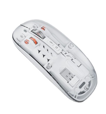 Transparent dual mode silent office mouse factory