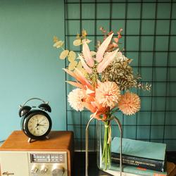 OEM Artificial Silk Fabric Peony Dandelion Bouquet Handmade Bouquet Flowers For Decoration Manufacturer, Supplier