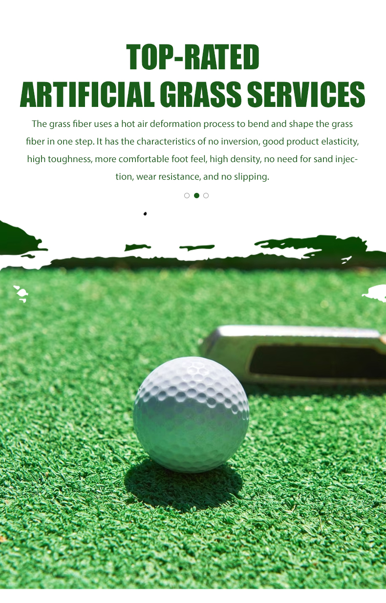 synthetic turf golf green detail 1