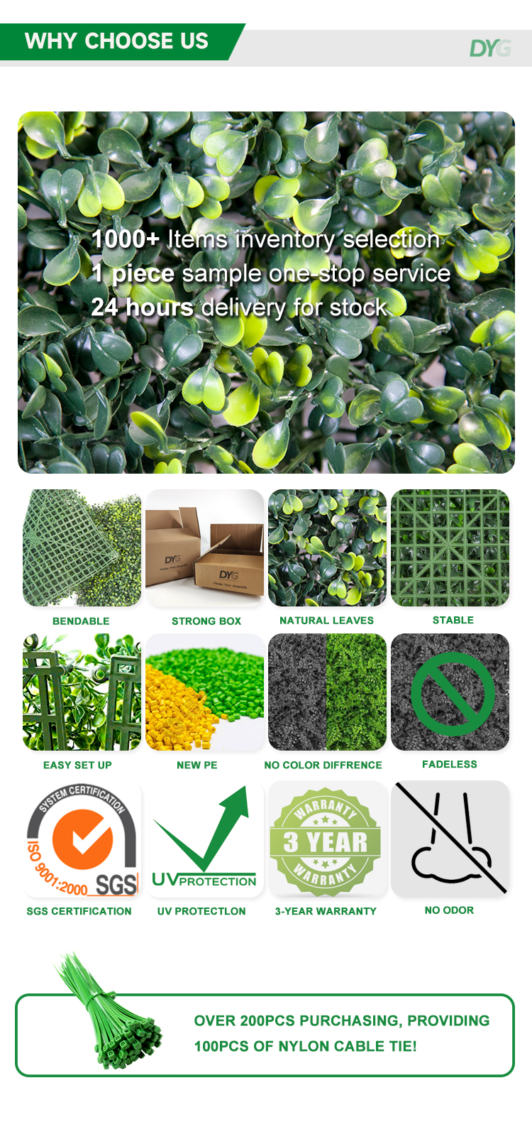 Artificial Plants Wall Panel View 4