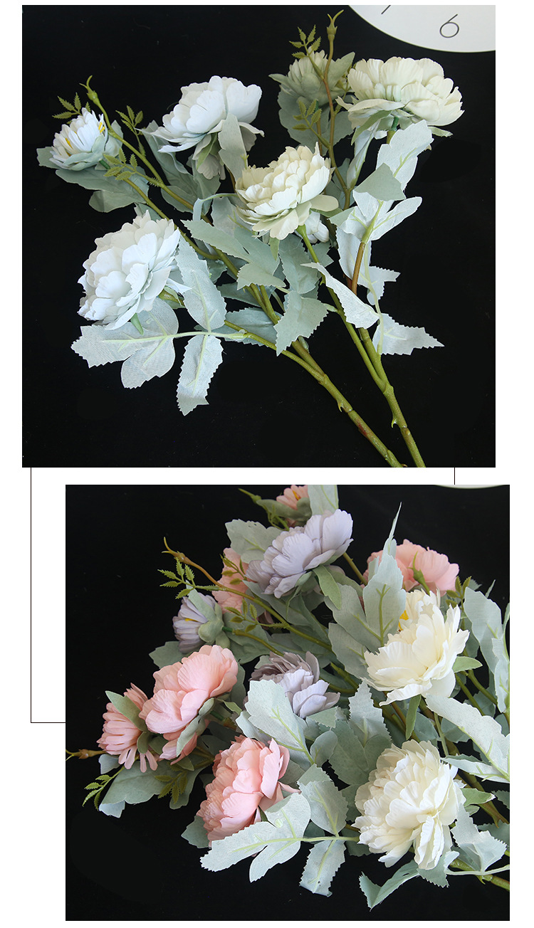 Peonies Artificial Flower Detail 2