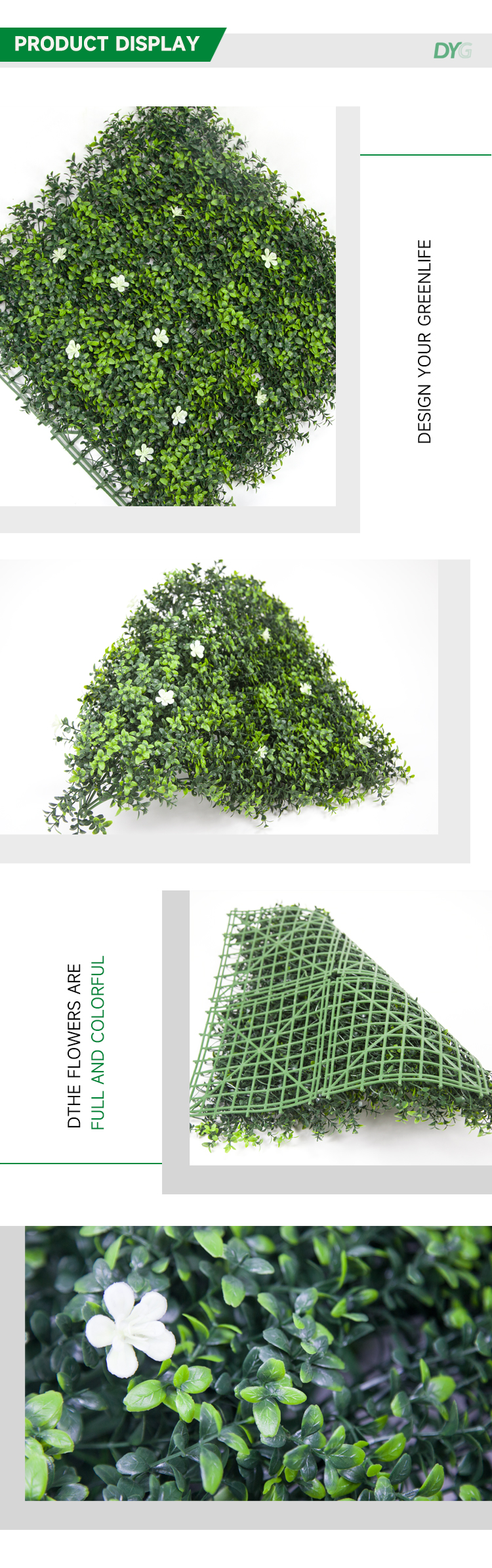 Artificial Plants Wall Panel Detail 02