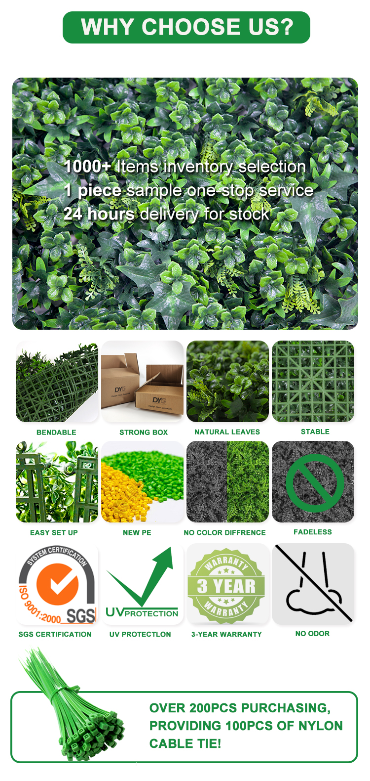 Artificial Plants Wall Panel 04