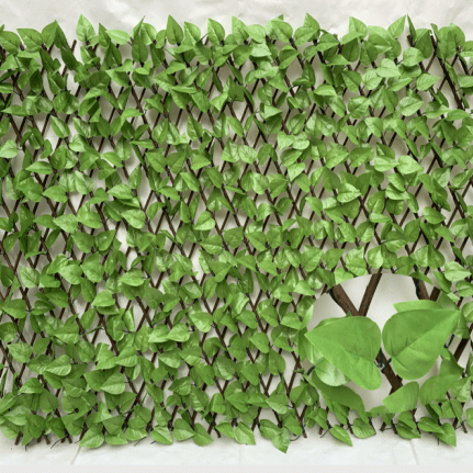 OEM Artificial Ivy expandable willow trellis hedge artificial retractable plastic leaves fence Manufacturer, Factory