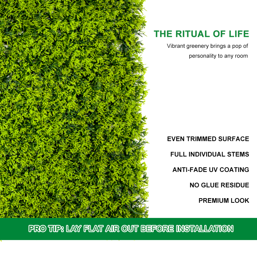 ODM WHDY Customized artificial green wall panel boxwood foliage 50*50cm DIY for indoor outdoor decoration Supplier, Factory