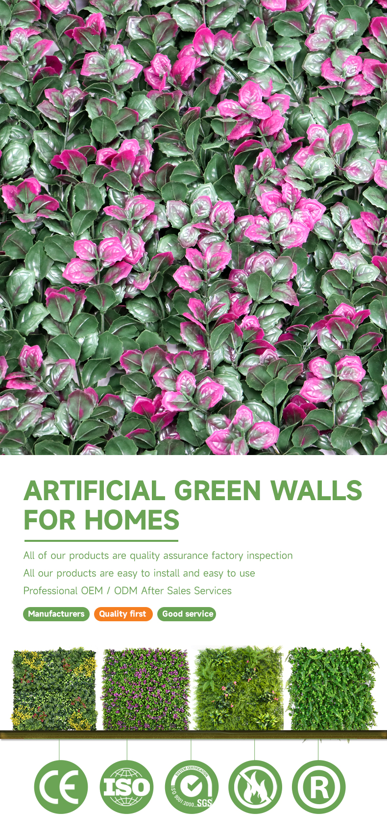 Artificial Plants Wall Panel 01