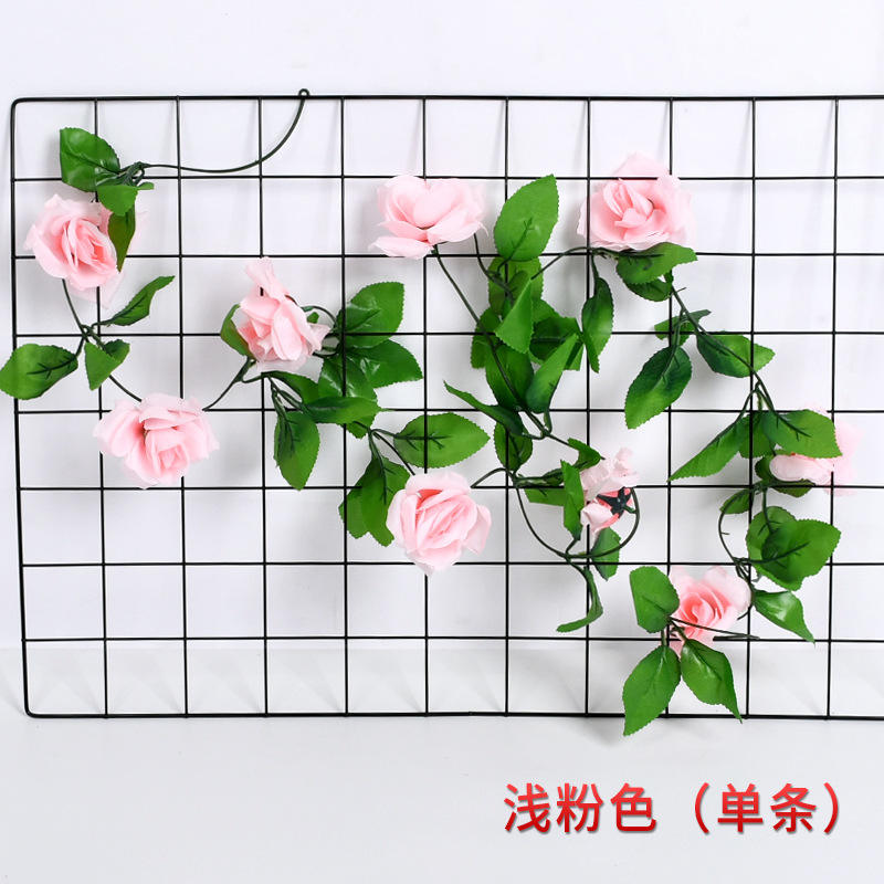 DYGRASS 7.5Ft Artificial rose Flower Garland Fake Silk Rose Flower Vine Leaves Greenery Garland Artificial hanging plant Suppliers, Factories