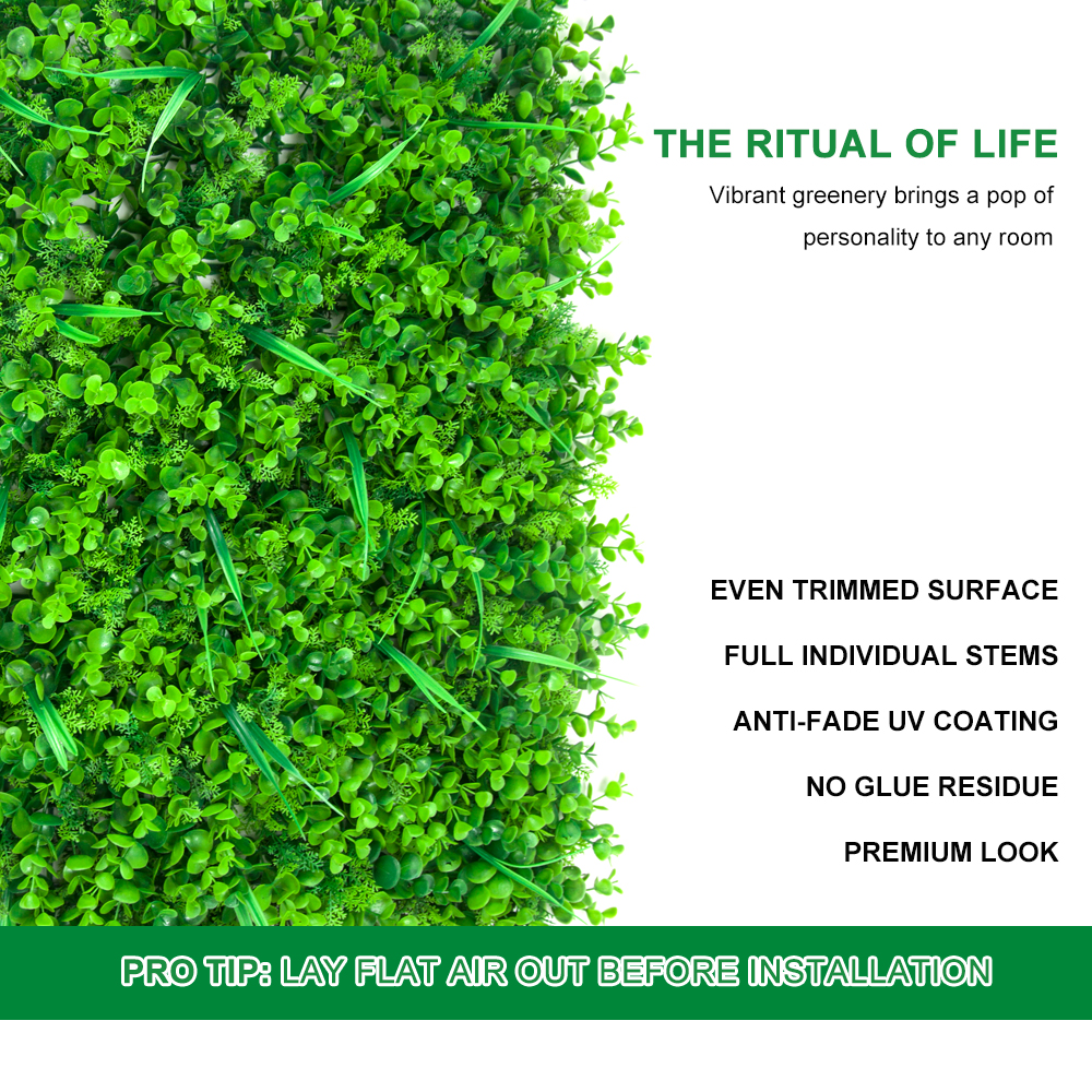 High-Quality Artificial Grass Wall Panels Plastic Greenery Plant Wall Grass Artificial Grass Wall Backdrop For Home Restaurant Indoor Decor Suppliers, Factory