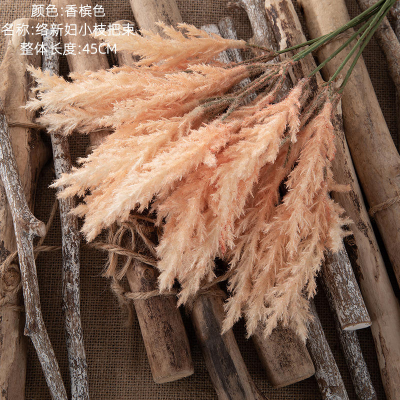 Wholesale Artificial Astilbe Chinensis Flores Bouquet Artificial Flowers For Decoration Wedding Artificial Suppliers, Factory