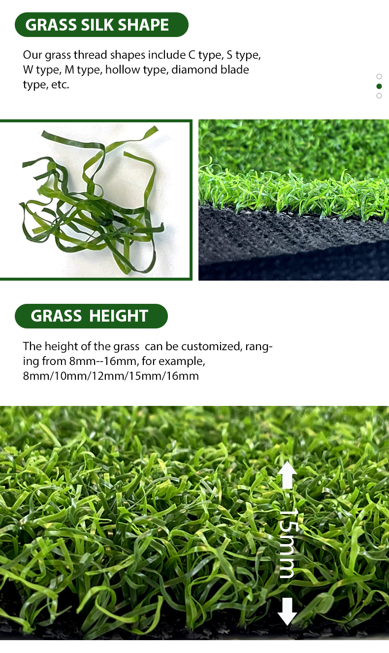 synthetic turf golf green detail 2