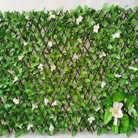 Best faux expandable privacy fence screen stretchable vine privacy fence wall Hedge Suppliers, Factories