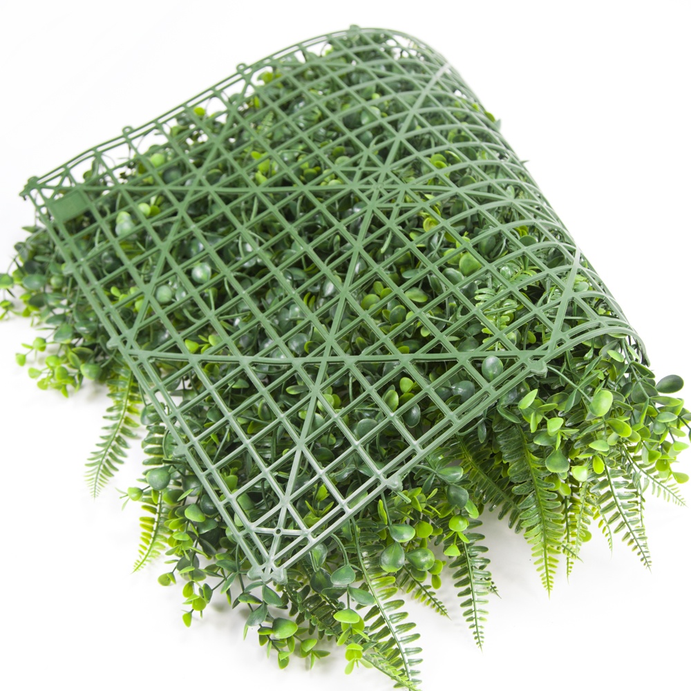 Wholesale Anti-UV PE Artificial Hedge Boxwood Panels Green Plant Vertical Garden artificial shrub Wall For Indoor Outdoor Decoration Manufacturers, Factories