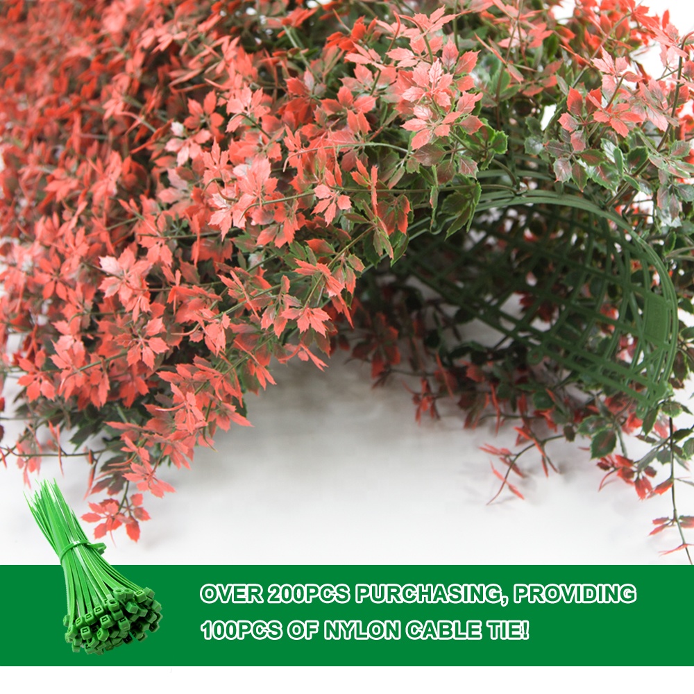 CE Certification Uv Greenery Backdrop Wall Faux Eucalyptus Hedge Landscaping Artificial Boxwood Hedge wall of plants Manufacturer, Supplier