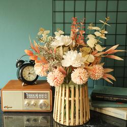 OEM Artificial Silk Fabric Peony Dandelion Bouquet Handmade Bouquet Flowers For Decoration Manufacturer, Supplier