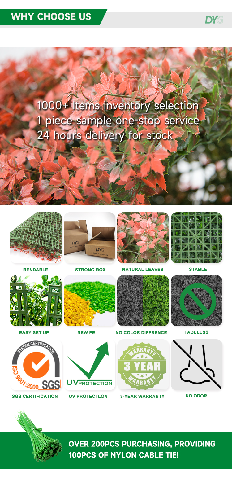 Artificial Hedge Wall 10009