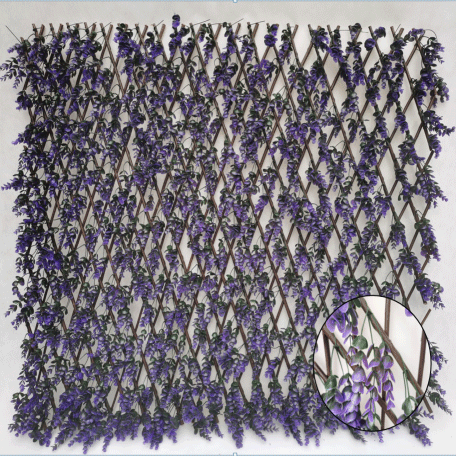 CE Certification Expanding PE laurel leaf willow trellis plastic leaf fence Vertical Expandable Faux Ivy Privacy Fence garden decrative hedges Manufacturers, Factory