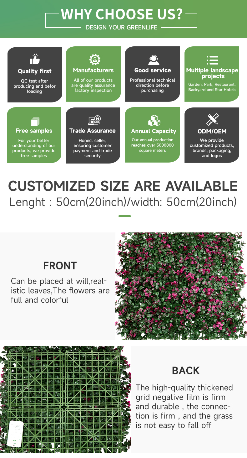Artificial Plants Wall Panel 02