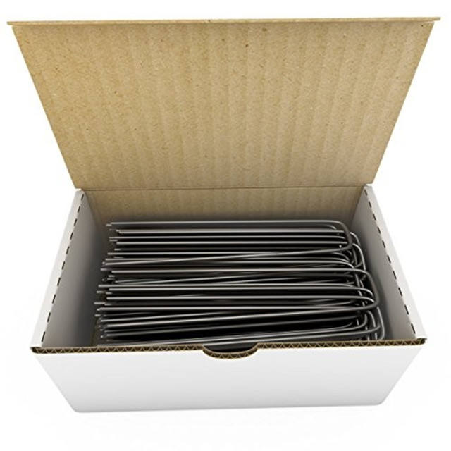 DYGRASS grass Sod Staple Stake Grass U-type Nail Steel Smooth Flat top Turf Nail Manufacturer, Factory