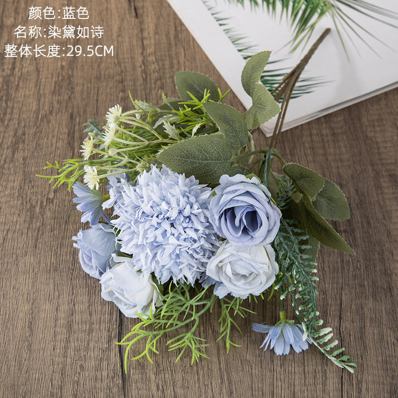 High-Quality Wedding Tabletop Home Decor Artificial Bouquet Artificial Rose Artificial Silk Flower Manufacturers, Suppliers