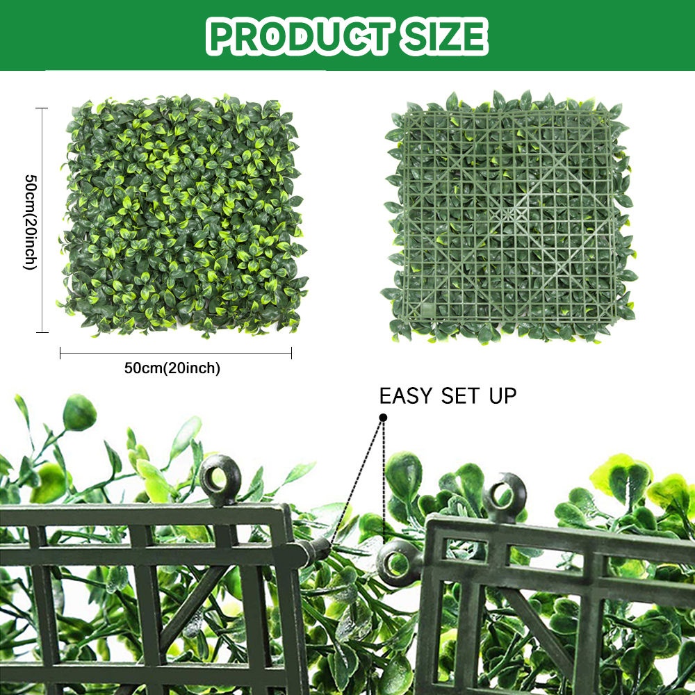 High-Quality Artificial Boxwood Hedge Faux Foliage Greenery Realistic Wall Backdrop Decoration Photo For Party Wedding Manufacturer, Suppliers